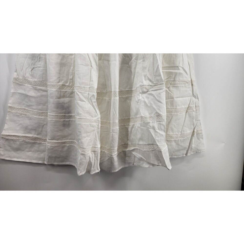 Mango MNG Womens Size 6 White Lace 100% Cotton Skirt NWT - Picture 5 of 11